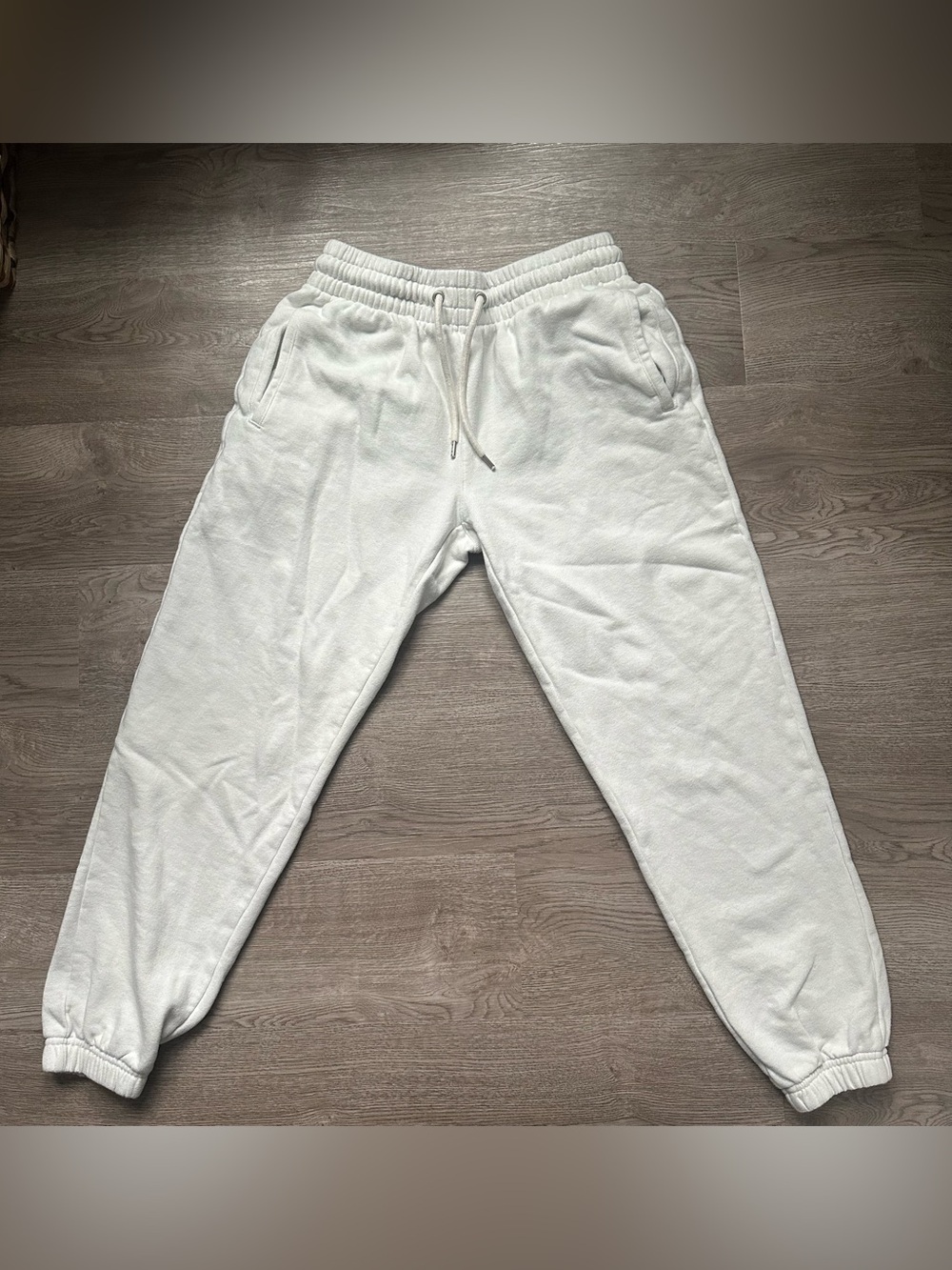 GAP Men's Off-White Drawstring Jogger Sweatpants